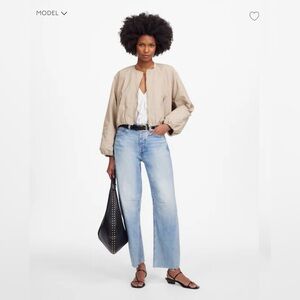 Madewell Darted Barrel-Leg Jean Edmonson wash size 24